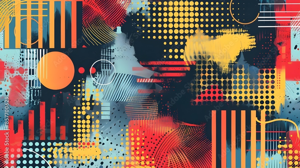 Obraz premium background with circles