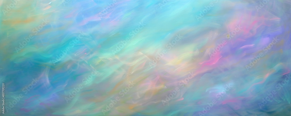 Celestial pastel auroras in soft pinks, blues, and greens create an ethereal sky-like abstract, reminiscent of the serene northern lights. Celestial pastel auroras in soft pinks, blues, and greens create an ethereal sky-like abstract, reminiscent of the serene northern lights.