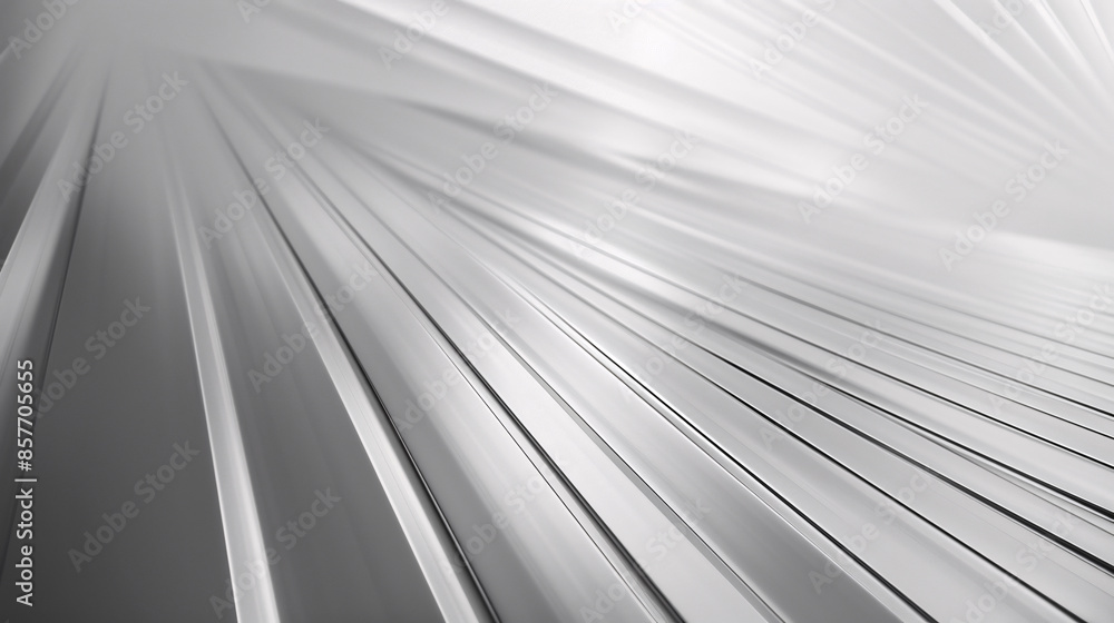 Abstract white and silver light pattern with gradient, featuring a gray floor and wall Abstract white and silver light pattern with gradient, featuring a gray floor and wall