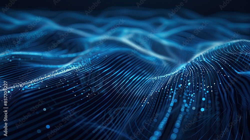Blue glowing lines creating an infinite loop on a dark background, representing endless connectivity. Blue glowing lines creating an infinite loop on a dark background, representing endless connectivity.