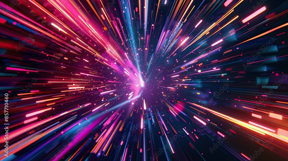 Modern high-speed motion effect with vibrant colors and dynamic lines, perfect for tech visuals. Modern high-speed motion effect with vibrant colors and dynamic lines, perfect for tech visuals.
