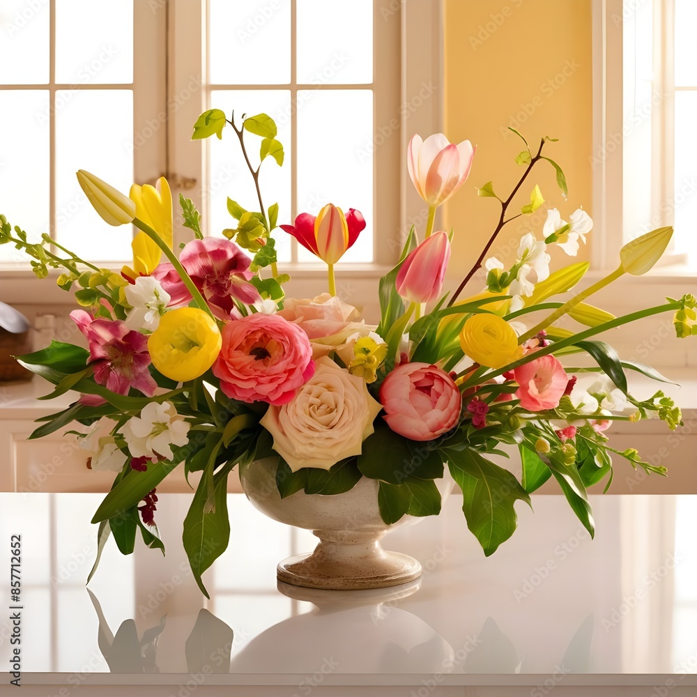 Spring floral bouquet on kitchen counter
By Brian Spring floral bouquet on kitchen counter
By Brian
