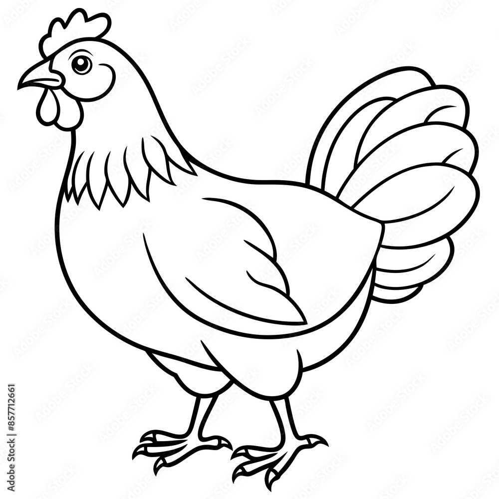hen and chicken vector hen and chicken vector