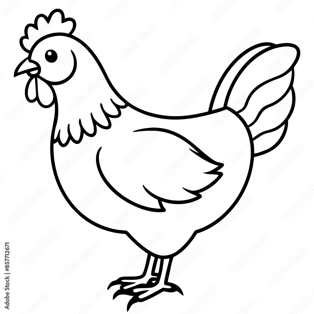hen and chicken vector hen and chicken vector