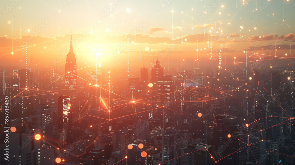 Wireless internet communication networks in large cities. Wireless internet communication networks in large cities.