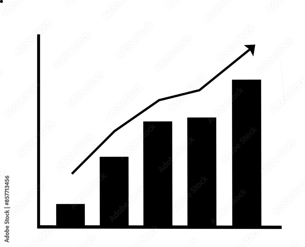 business graph with arrow business graph with arrow