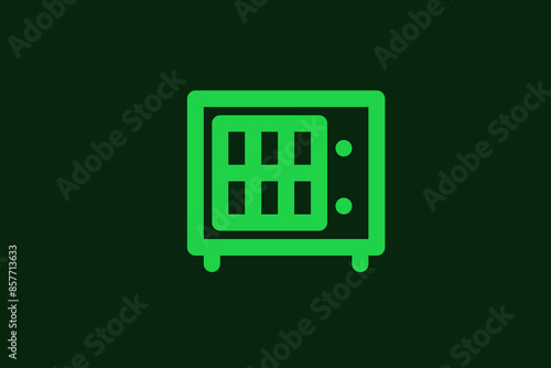furnace illustration in flat style design. Vector illustration.