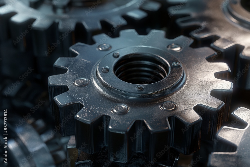 mechanism gears machine in realistic 3d by generative ai mechanism gears machine in realistic 3d by generative ai