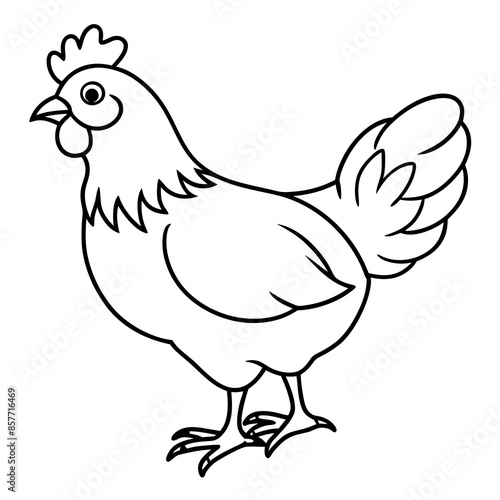 hen and chicken vector