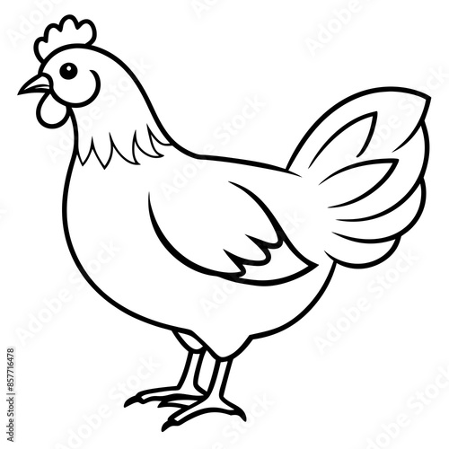 hen and chicken vector