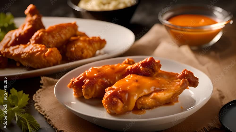 Buffalo Chicken Wings With Sauce Generative AI Buffalo Chicken Wings With Sauce Generative AI