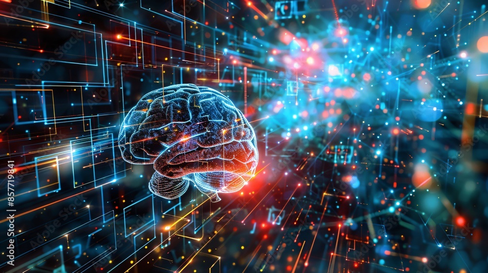 Infographic depicting artificial intelligence innovations, detailed model with comprehensive visualization of data and algorithms, highly detailed photograph, ultra-sharp and clear Infographic depicting artificial intelligence innovations, detailed model with comprehensive visualization of data and algorithms, highly detailed photograph, ultra-sharp and clear