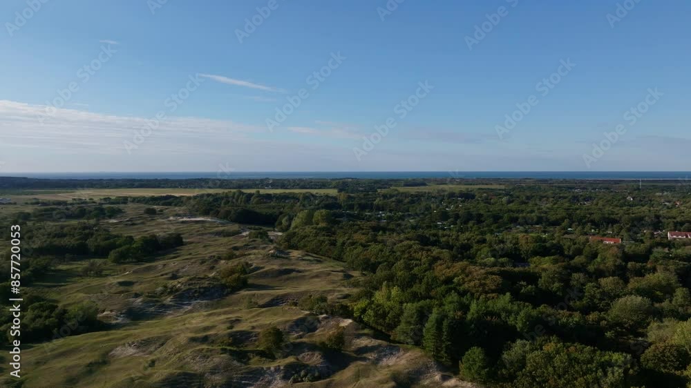 Drone showing the Schouwen-duiveland nature serve and the town of Burgh-Haamstede. Drone showing the Schouwen-duiveland nature serve and the town of Burgh-Haamstede.