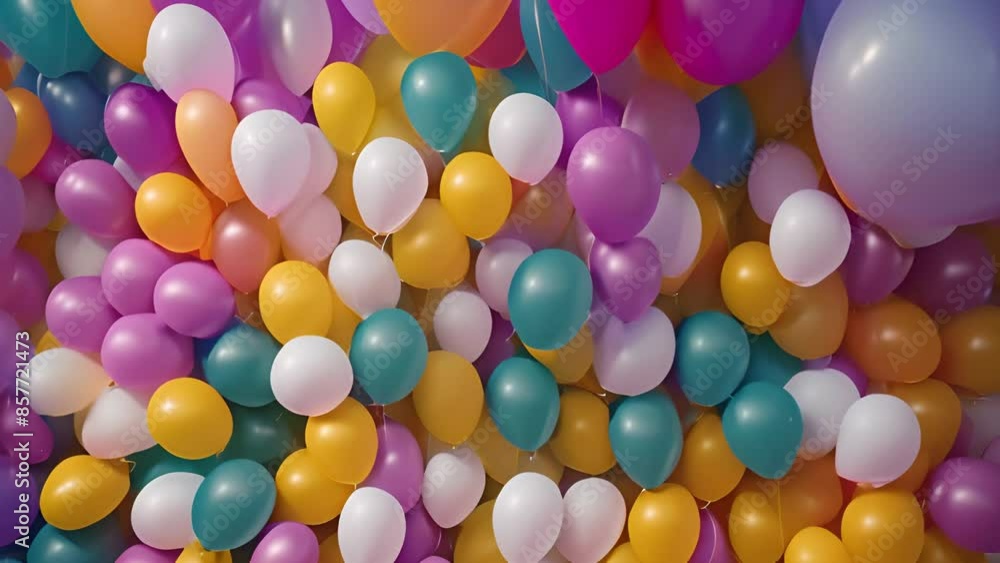 Colorful Balloons Background Generative AI Colorful Balloons Background Generative AI