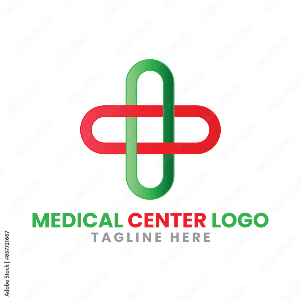 Obraz premium Company brand Medical center logo design