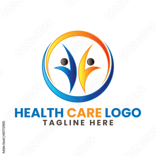 Creative and branding health care company logo design
