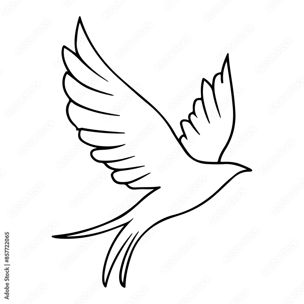 Obraz premium Bird Silhouette 