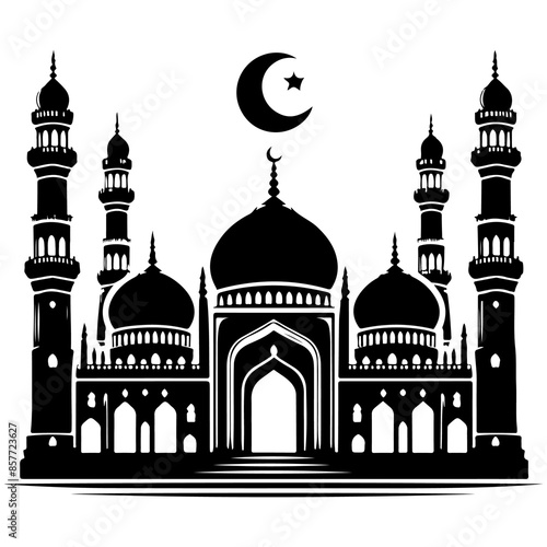 Wallpaper Mural mosque Silhouette  Torontodigital.ca