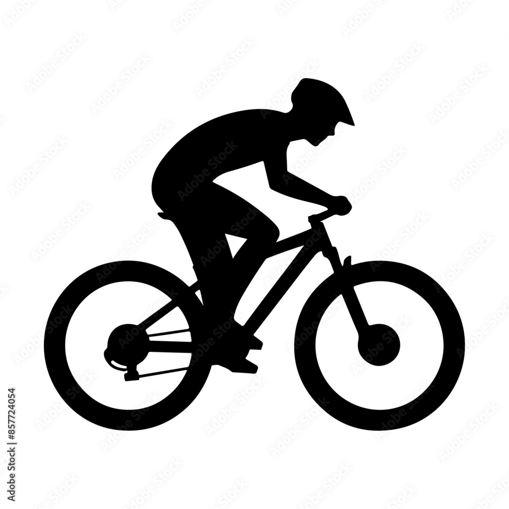 Naklejka premium cycling silhouette