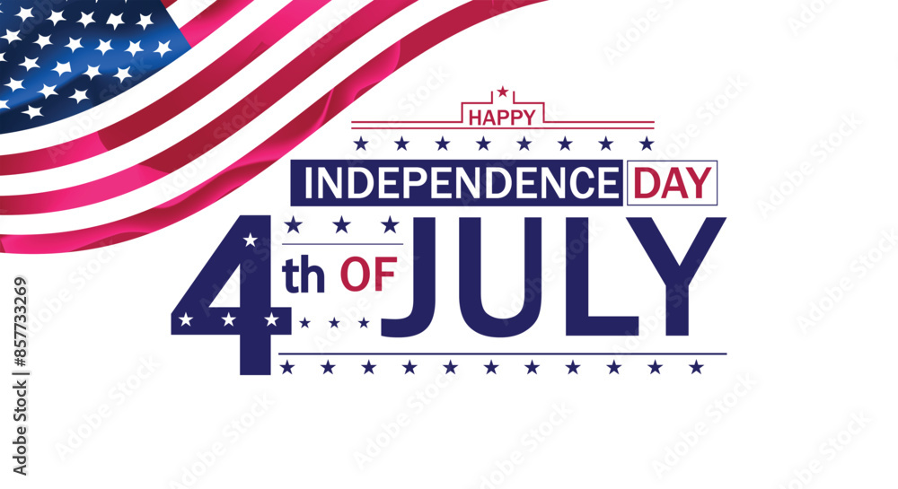 Celebrate Independence Day in Style with USA Flag Text Art Celebrate Independence Day in Style with USA Flag Text Art