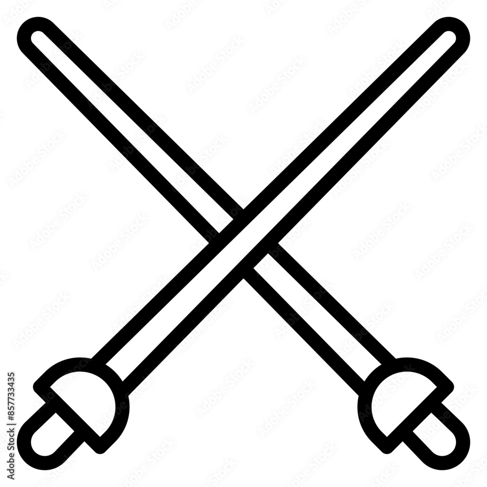 Fencing icon vector image. Can be used for Sport Equipment. Fencing icon vector image. Can be used for Sport Equipment.