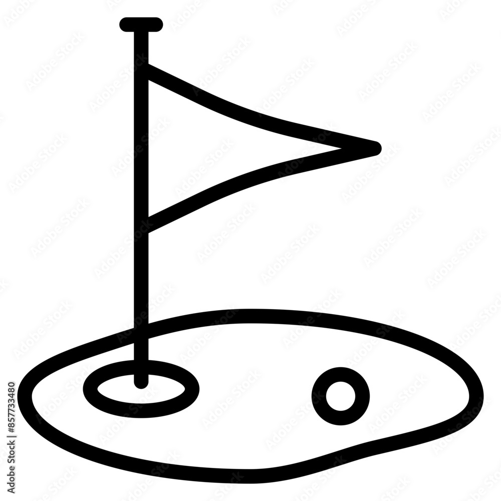 Golf icon vector image. Can be used for Sport Equipment. Golf icon vector image. Can be used for Sport Equipment.