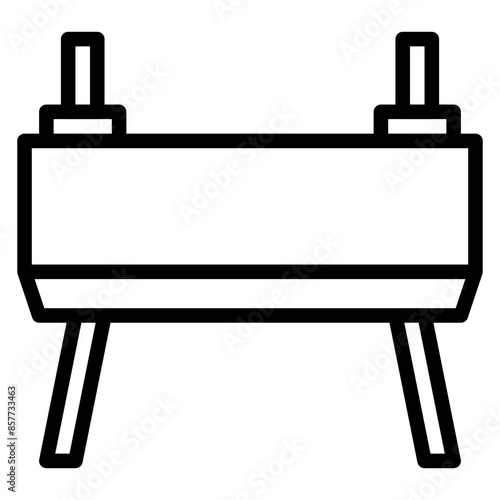 Goat Gymnastics icon vector image. Can be used for Sport Equipment.