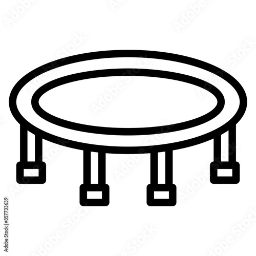 Trampoline icon vector image. Can be used for Sport Equipment.