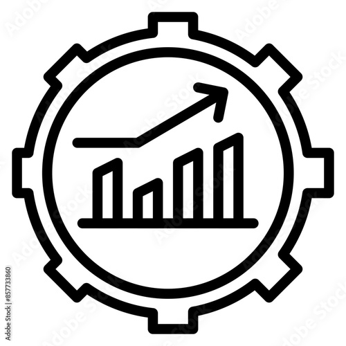 Performance Metrics icon vector image. Can be used for Business Performance.