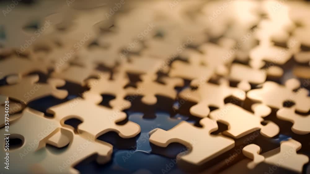 Puzzle Pieces on a Table Generative AI Puzzle Pieces on a Table Generative AI