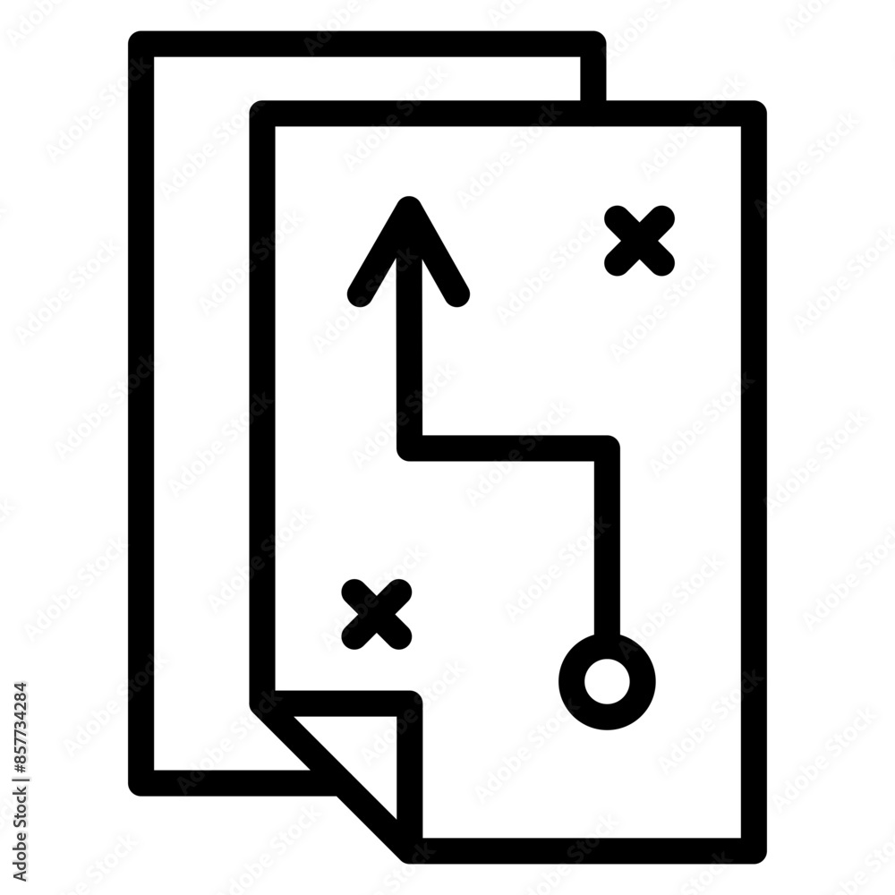 Strategy icon vector image. Can be used for Action Plan. Strategy icon vector image. Can be used for Action Plan.