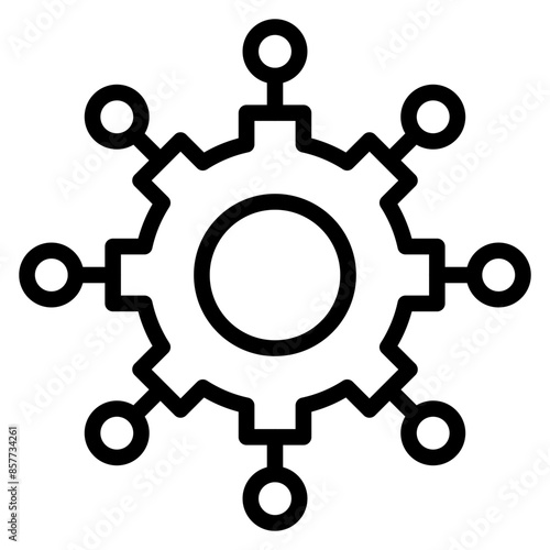 Resource Allocation icon vector image. Can be used for Action Plan. photo