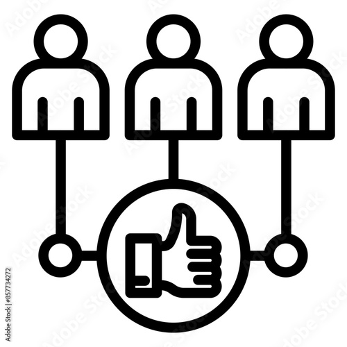 Stakeholder Engagement icon vector image. Can be used for Action Plan.