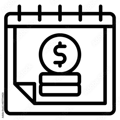 Installment Plan icon vector image. Can be used for Loan.