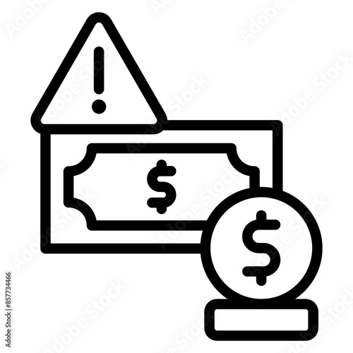 Loan Default icon vector image. Can be used for Loan.