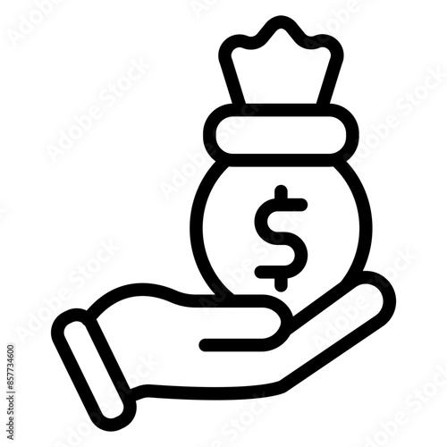 Personal Loan icon vector image. Can be used for Loan.