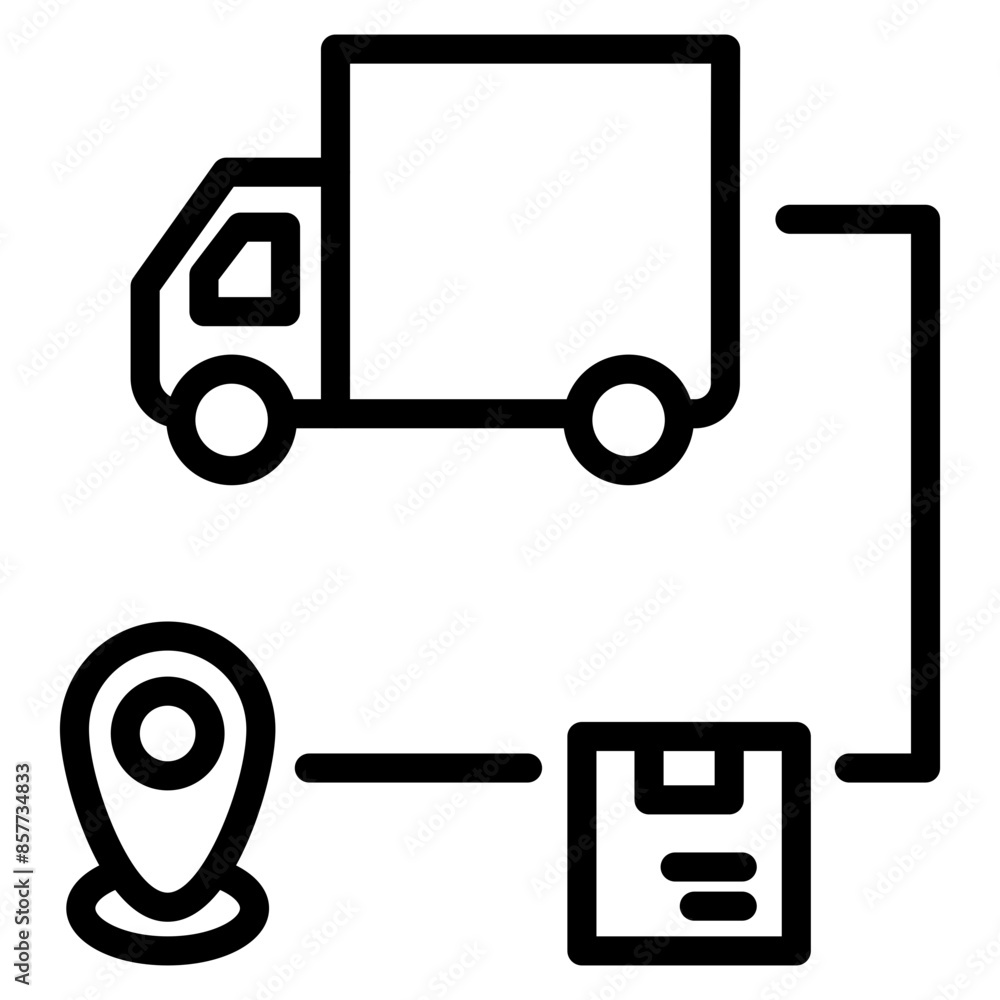 Supply Chain icon vector image. Can be used for Operations Management. Supply Chain icon vector image. Can be used for Operations Management.