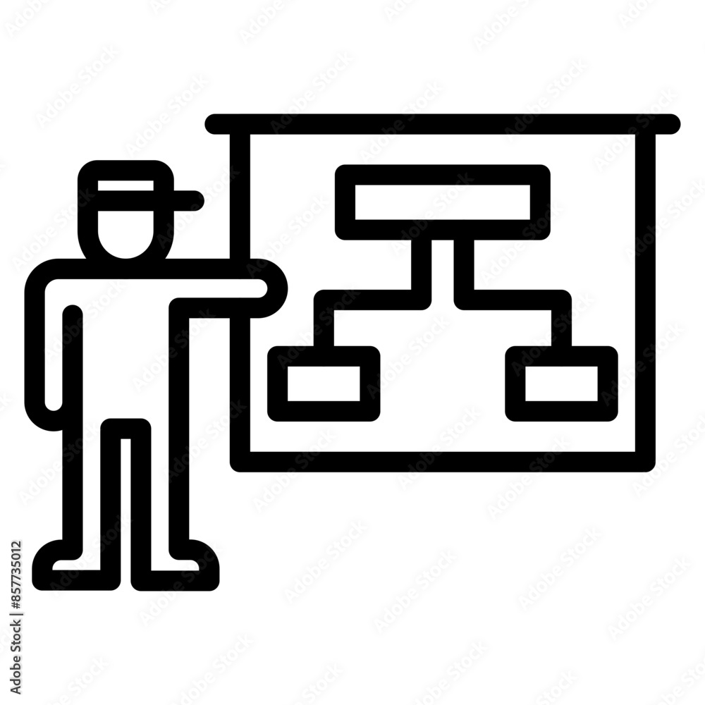 Presentation icon vector image. Can be used for Freelancer. Presentation icon vector image. Can be used for Freelancer.