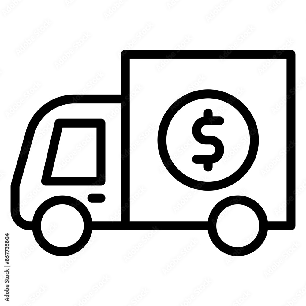 Shipping Cost icon vector image. Can be used for Order Fulfilment. Shipping Cost icon vector image. Can be used for Order Fulfilment.