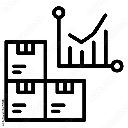 Stock Levels icon vector image. Can be used for Order Fulfilment.