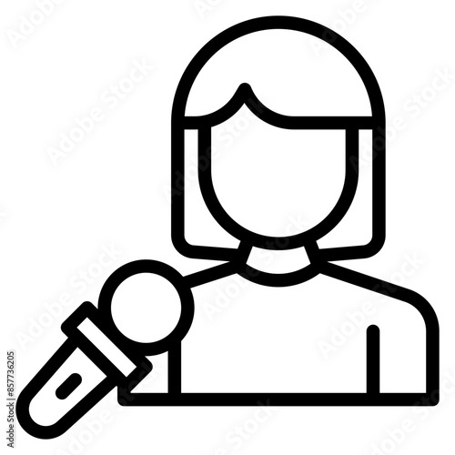 Interviewee icon vector image. Can be used for Headhunting.