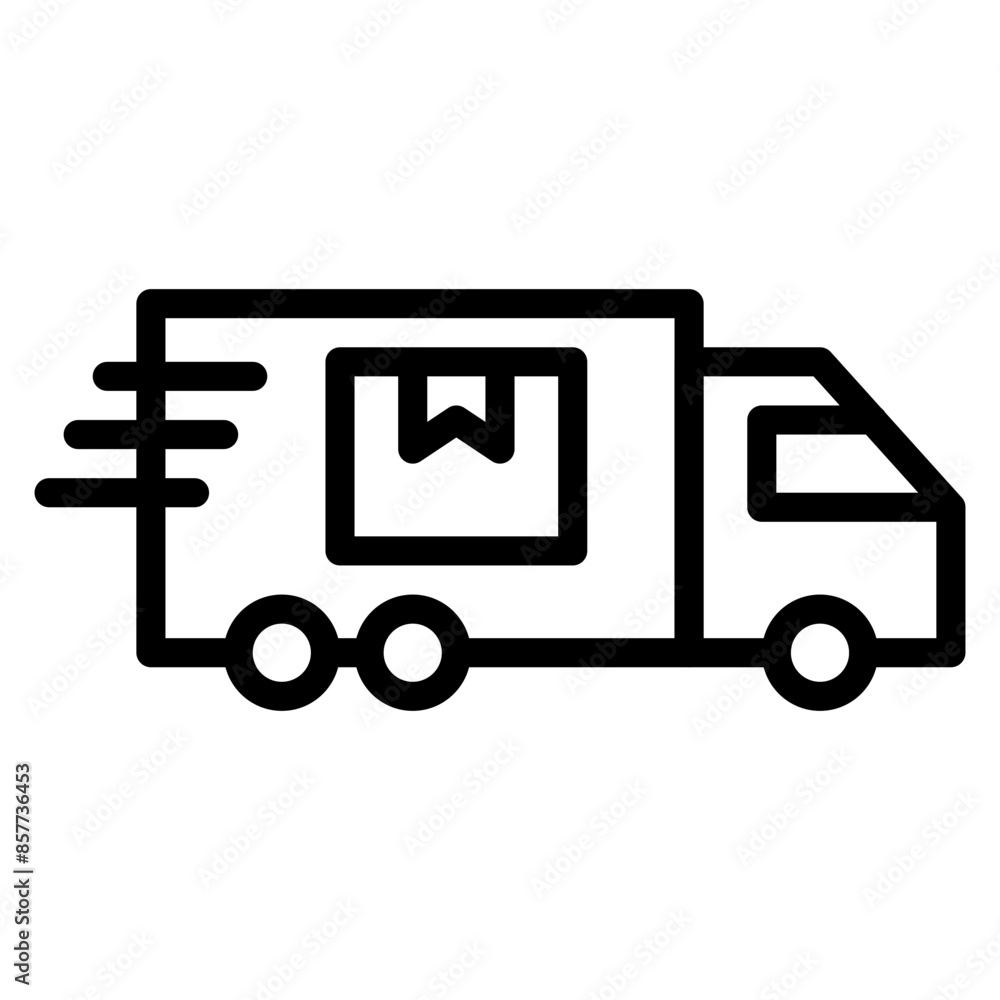 Delivery Truck icon vector image. Can be used for Manufacturing and Distribution. Delivery Truck icon vector image. Can be used for Manufacturing and Distribution.