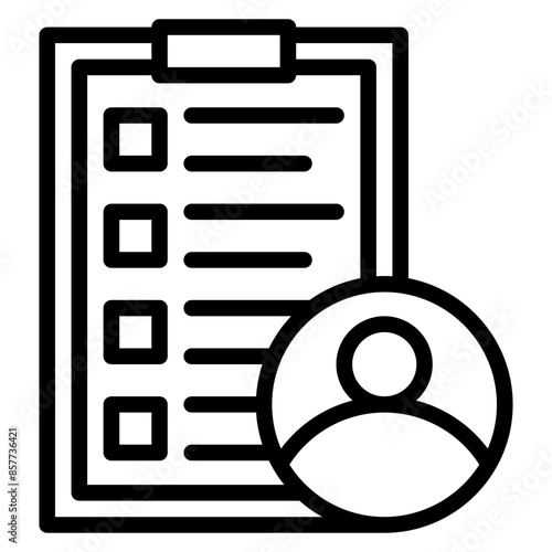 Skill Assessment icon vector image. Can be used for Headhunting.