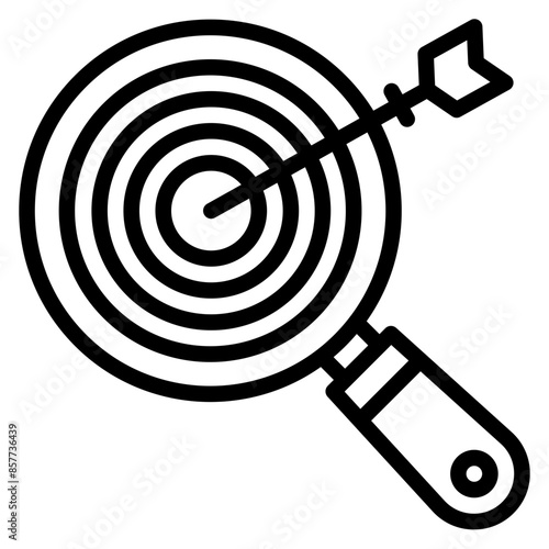 Targeted Search icon vector image. Can be used for Headhunting.