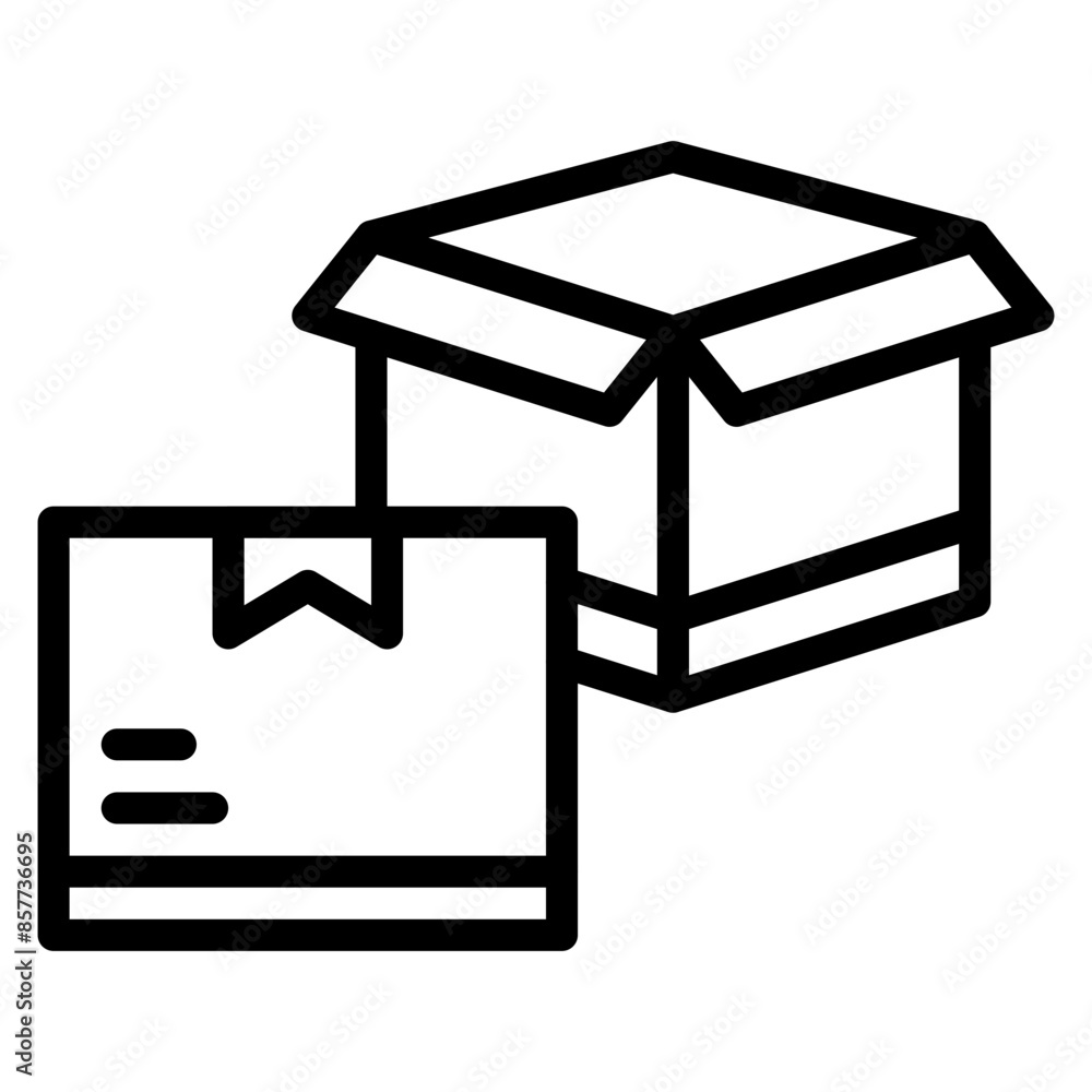 Shipping Box icon vector image. Can be used for Manufacturing and Distribution. Shipping Box icon vector image. Can be used for Manufacturing and Distribution.