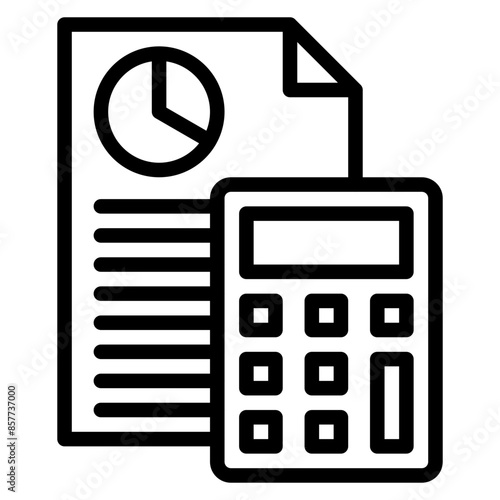 Accounting icon vector image. Can be used for Professional Services.