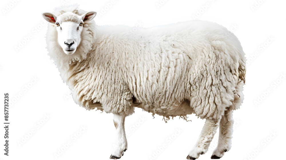 Sheep isolated on white background. Sheep isolated on white background.