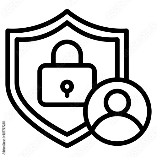 Account Privacy icon vector image. Can be used for Safe Payment.