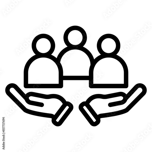 Diversity and Inclusion icon vector image. Can be used for Job Fair.