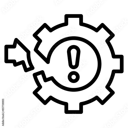 Operational Disruption icon vector image. Can be used for Business Risks.